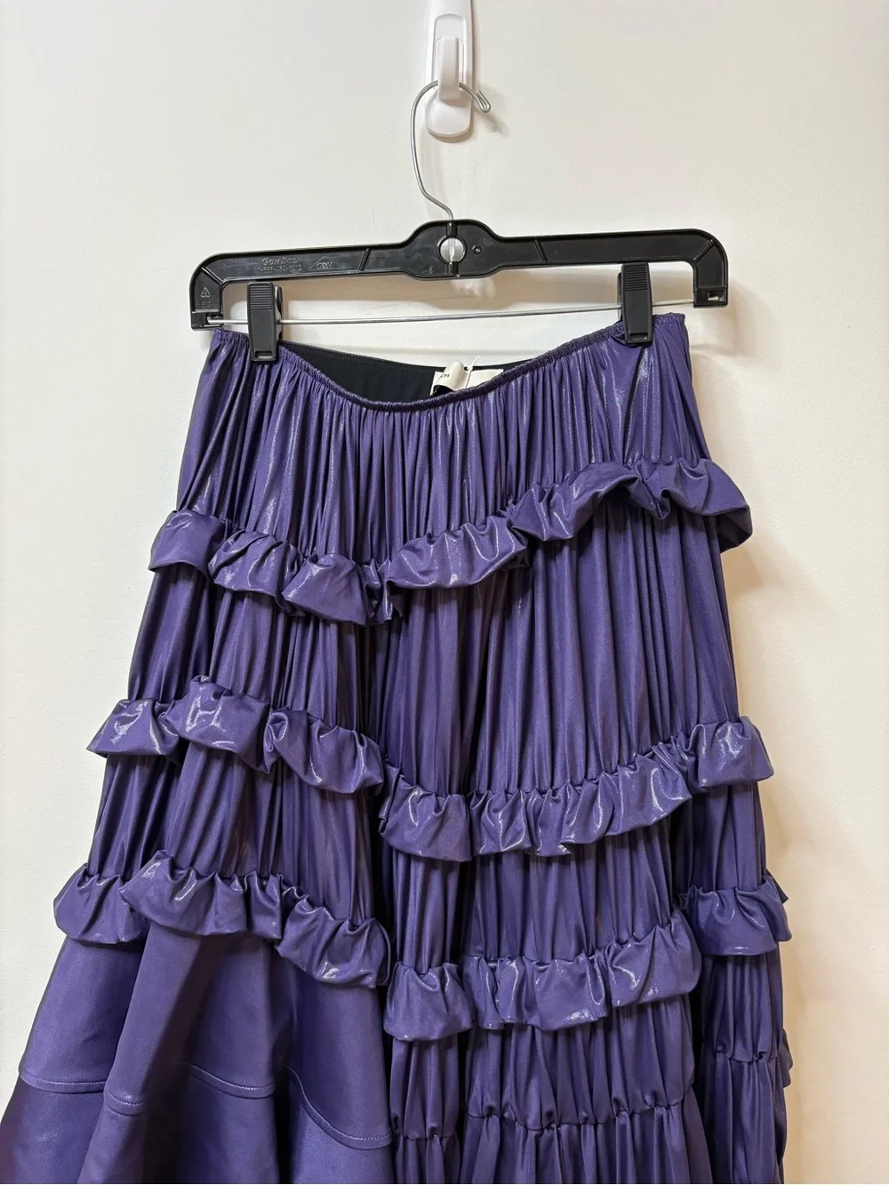 New Tory Burch Liquid Jersey Ruffle Pleated Skirt